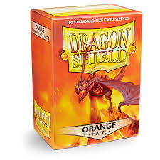 Standard Matte Sleeves Orange (100 Stuks) - Dragon Shield