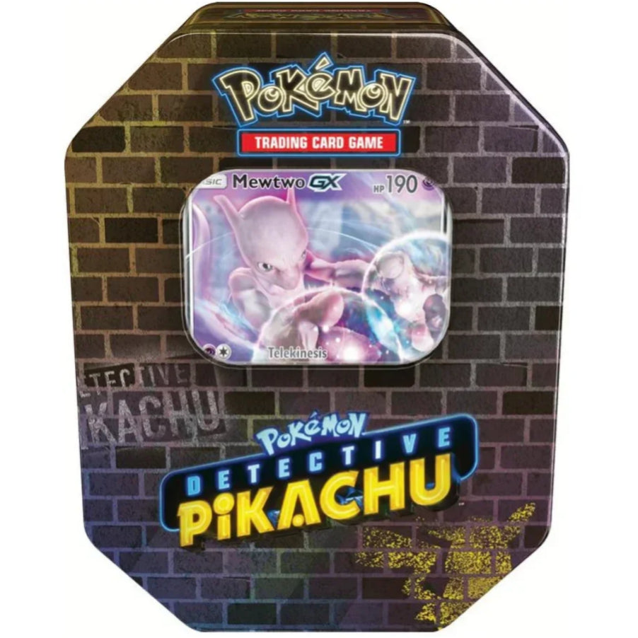 Detective Pikachu Pokémon Tin - Mewtwo GX