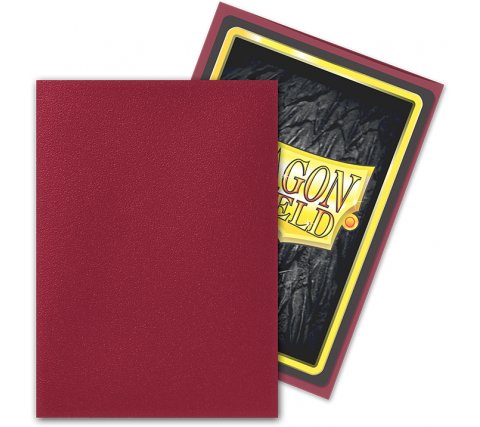 Standard Matte Sleeves Blood Red (100 Stuks) - Dragon Shield