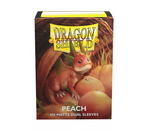 Dragon Shield Sleeves Dual Matte - Peach (100 stuks)