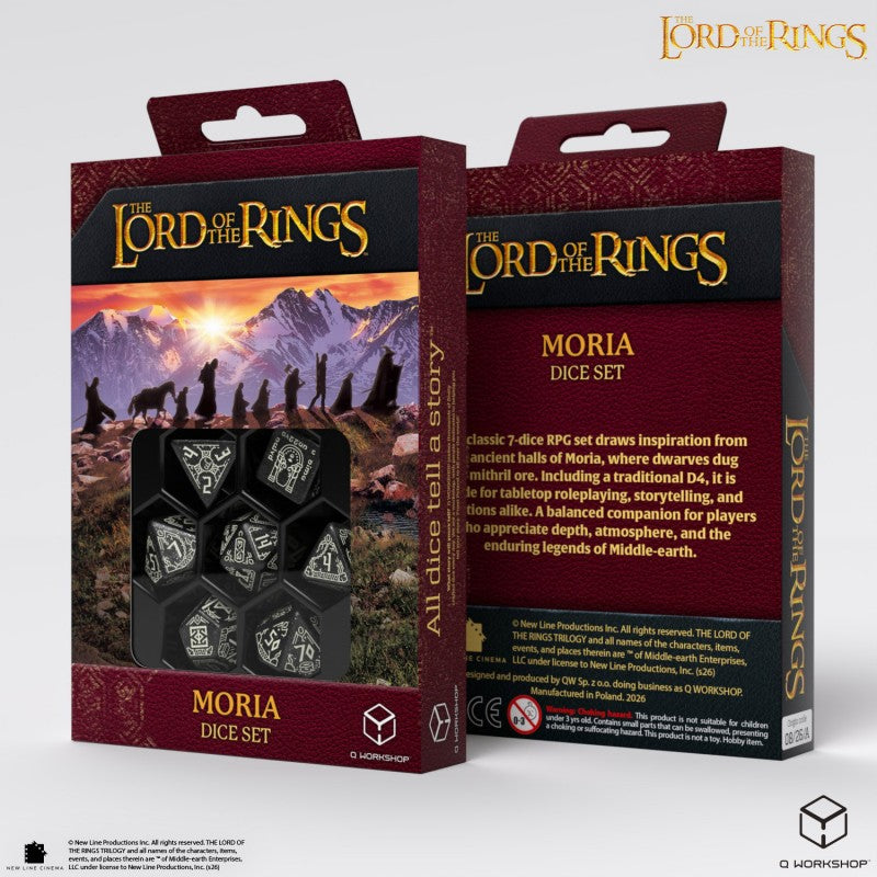 The Lord of The Rings Moria Dice Set - Q Workshop
