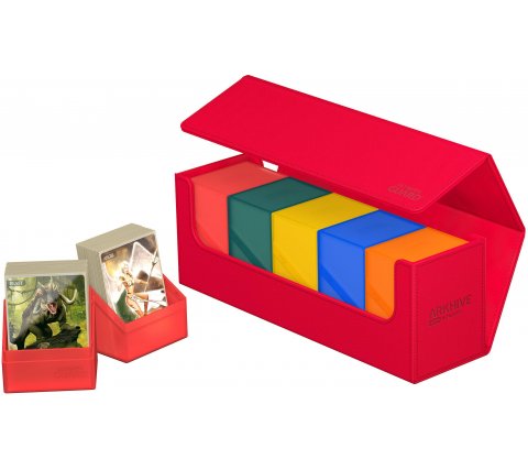 Ultimate Guard Arkhive 400+ XenoSkin Monocolor Red - Deckbox