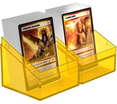 Ultimate Guard Boulder Deck Case 100+ Clear Amber - Deckbox