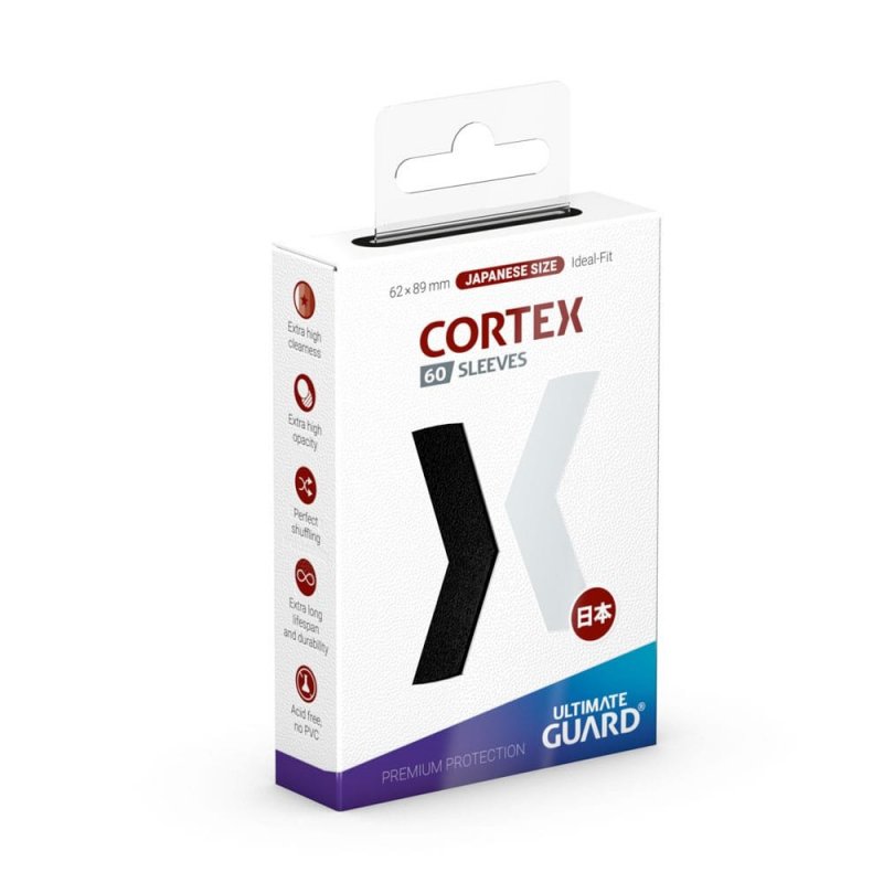 Ultimate Guard Cortex Sleeves Japanese Size Black (60) - Sleeves