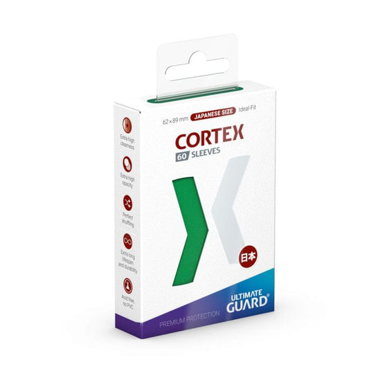 Ultimate Guard Cortex Sleeves Japanese Size (60) Green - Sleeves