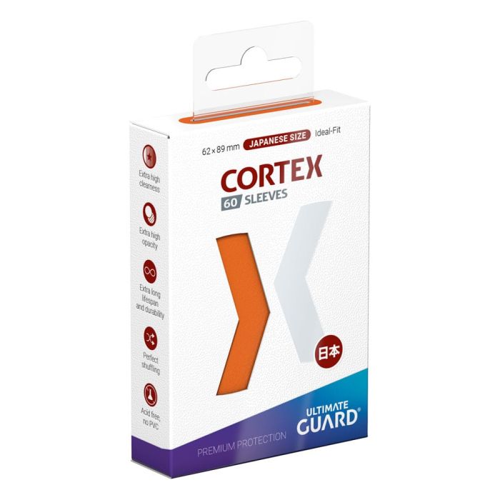 Ultimate Guard Cortex Sleeves Japanese Size (60) Orange Sleeves
