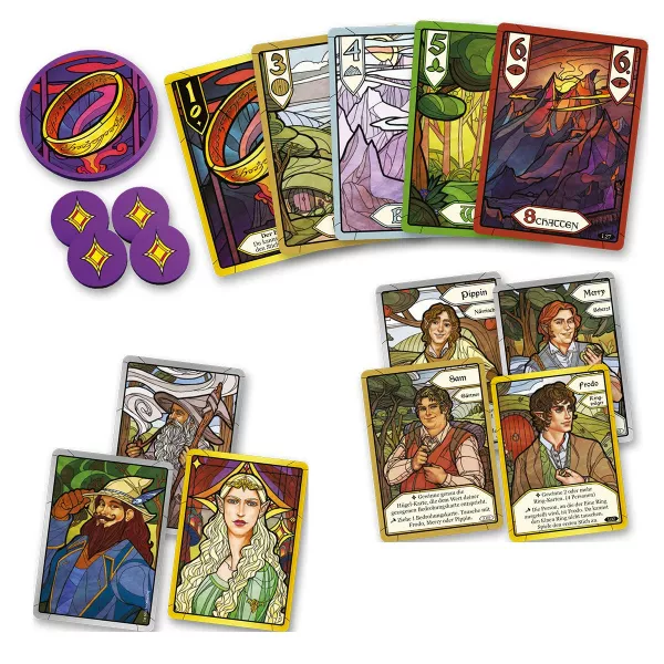 The Fellowship of the Ring Trick Taking Game - Bordspel