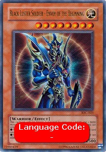 Black Luster Soldier - Envoy of the Beginning (V.1 - Ultra Rare) - Invasion of Chaos (Ultra Rare) [IOC-025]