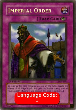 Imperial Order (V.2 - Secret Rare) - Pharaoh's Servant (Secret Rare) [PSV-104]