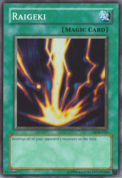 Raigeki (V.2 - Super Rare) - Legend of Blue Eyes White Dragon (Super Rare) [LOB-053]