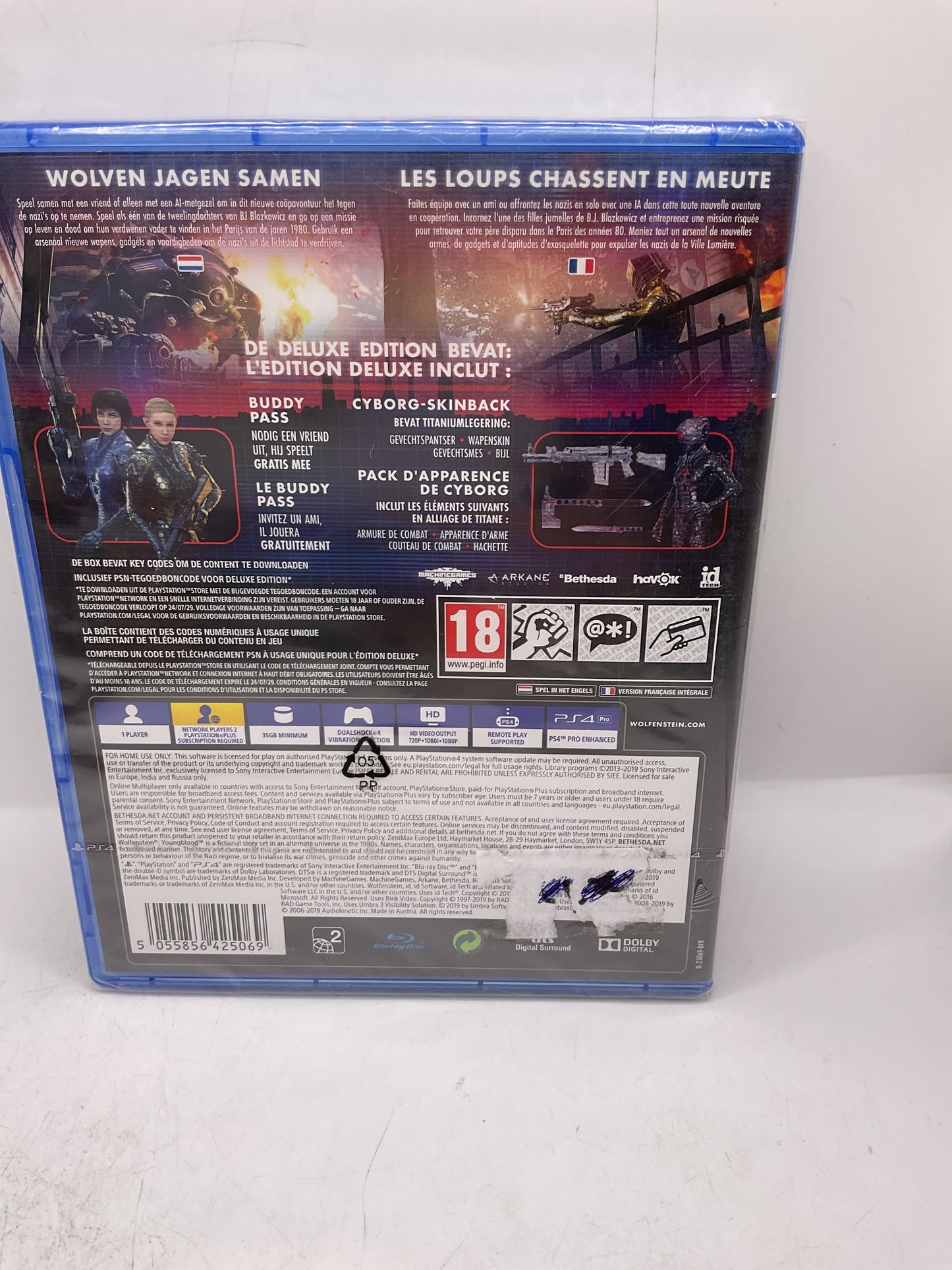 Wolfenstein: Youngblood - Deluxe Edition (SEALED, sticker achter seal) – PlayStation 4