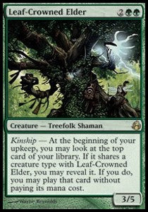 Leaf-Crowned Elder - Morningtide (Rare) [MOR-128]