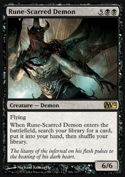 Rune-Scarred Demon - Magic 2012 (Rare) [M12-106]