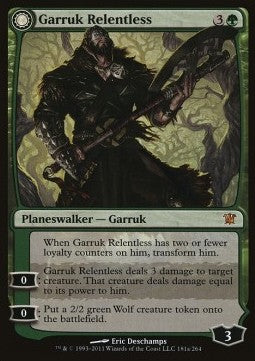 Garruk Relentless / Garruk, the Veil-Cursed - Innistrad (Mythic) [ISD-181]