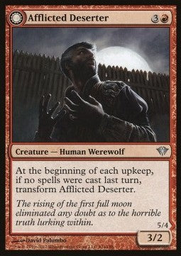 Afflicted Deserter / Werewolf Ransacker - Dark Ascension (Uncommon)