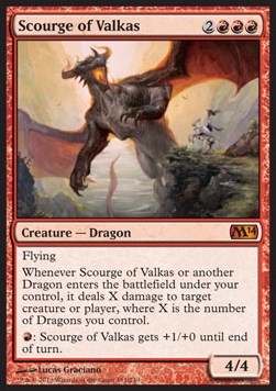 Scourge of Valkas - Magic 2014 (Mythic) [M14-151]