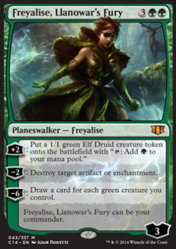 Freyalise, Llanowar's Fury (V.1) - Commander 2014 (Mythic) [C14-43]