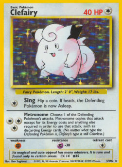 Clefairy - Base Set (Holo Rare) [BS-5]