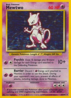 Mewtwo - Base Set (Holo Rare) [BS-10]