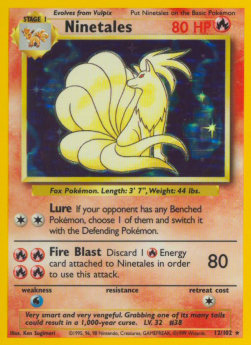 Ninetales - Base Set (Holo Rare) [BS-12]