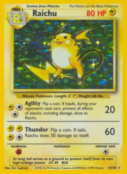 Raichu - Base Set (Holo Rare) [BS-14]