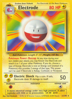Electrode - Base Set (Rare) [BS-21]