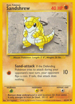 Sandshrew - Base Set (Common) [BS-62]
