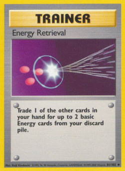 Energy Retrieval - Base Set (Uncommon) [BS-81]