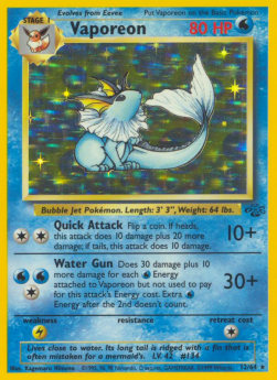 Vaporeon - Jungle (Holo Rare) [JU-12]