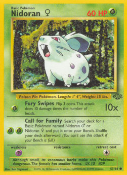 Nidoran ♀ - Jungle (Common) [JU-57]