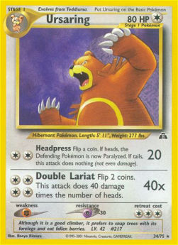 Ursaring - Neo Discovery (Rare) [NDI-34]