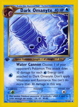 Dark Omanyte - Neo Destiny (Uncommon) [NDE-37]