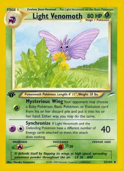 Light Venomoth - Neo Destiny (Uncommon) [NDE-53]