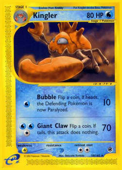 Kingler - Expedition Base Set (Rare) [EX-50]
