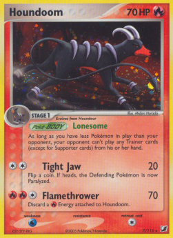 Houndoom - EX Unseen Forces (Holo Rare) [UF-7]
