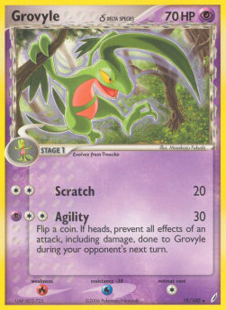 Grovyle δ Delta Species - EX Crystal Guardians (Rare) [CG-19]