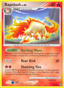 Rapidash Lv.43 - Stormfront (Rare) [STF-22]