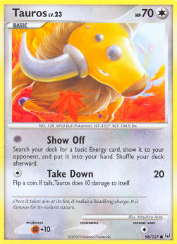 Tauros Lv.23 - Platinum (Common) [PL-98]