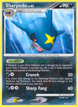 Sharpedo Lv.43 - Rising Rivals (Uncommon) [RR-49]