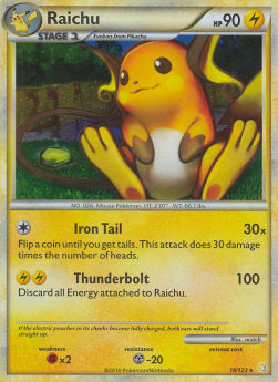 Raichu - HeartGold & SoulSilver (Holo Rare) [HS-10]