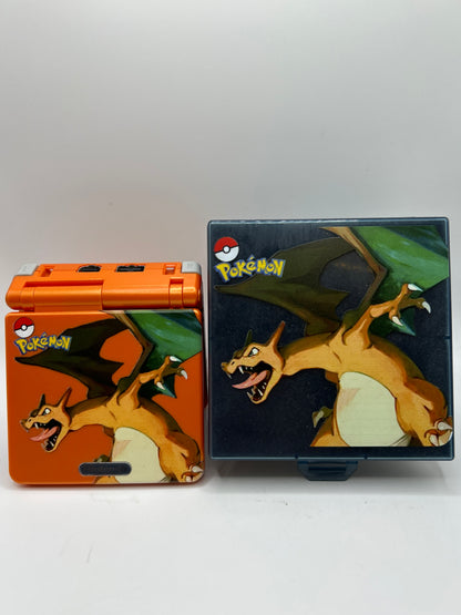 Gameboy Advance SP Charizard Reshell - GBA Console