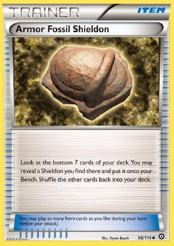 Armor Fossil Shieldon - Steam Siege (Uncommon) [STS-98]