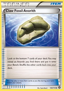 Claw Fossil Anorith - Steam Siege (Uncommon) [STS-100]