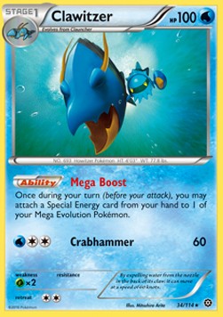 Clawitzer - Steam Siege (Rare) [STS-34]