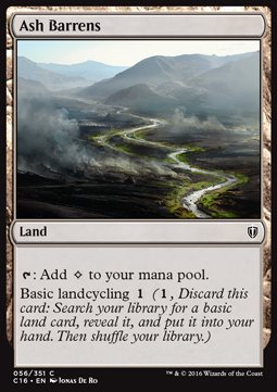 Ash Barrens - Commander 2016 (Common) [C16-56]