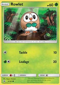 Rowlet - Sun & Moon (Common) [SUM-9]