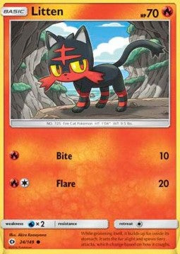 Litten - Sun & Moon (Common) [SUM-24]