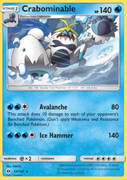 Crabominable - Sun & Moon (Rare) [SUM-43]