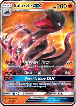 Salazzle GX - Burning Shadows (Ultra Rare) [BUS-25]
