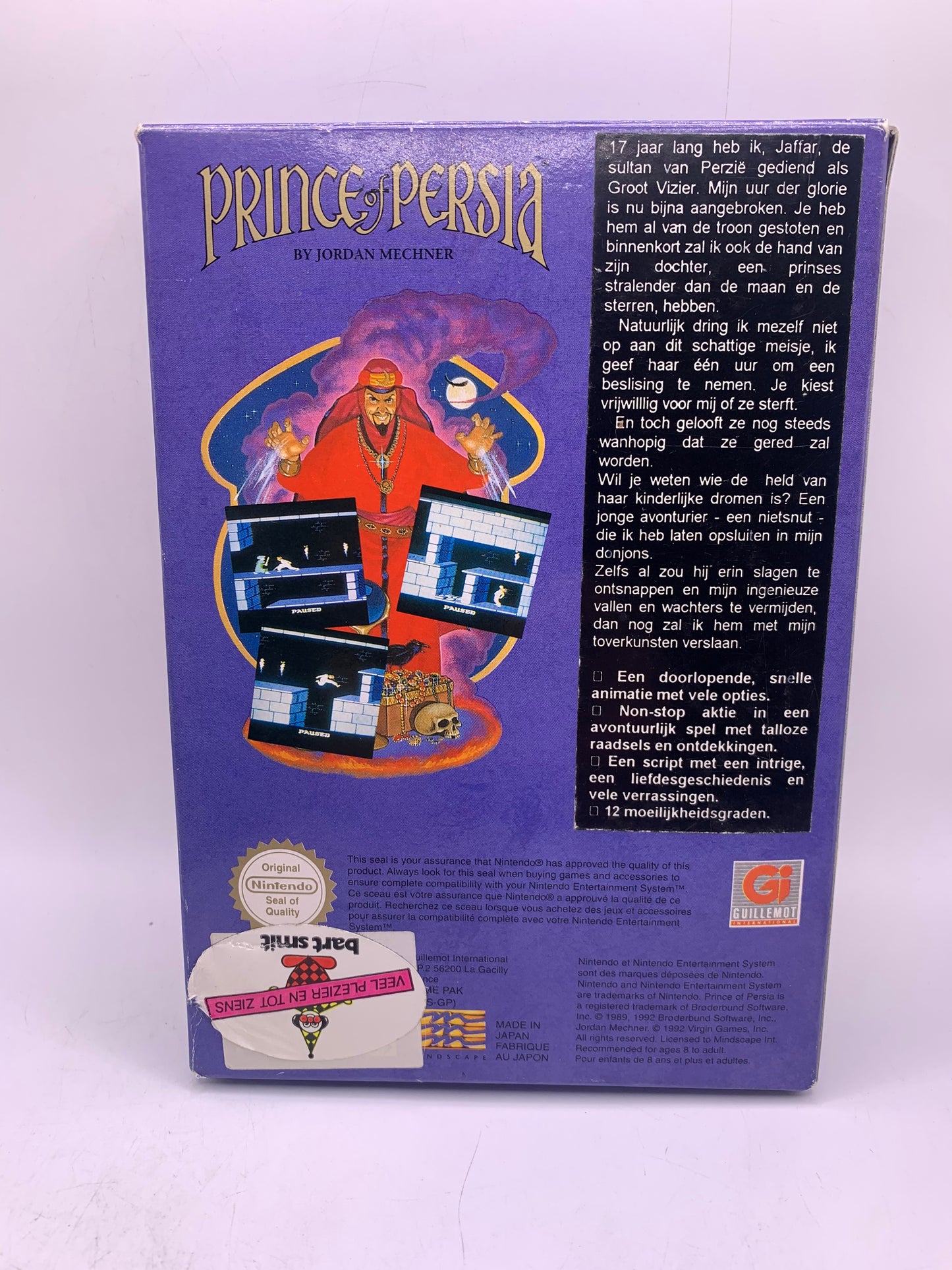 Prince of Persia (CIB) (Sticker op case) - NES